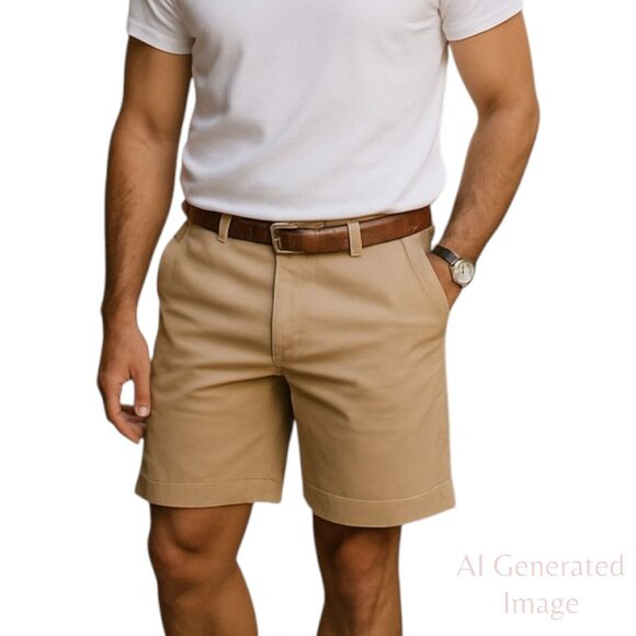 NEW Polo Ralph Lauren Men Chino Short Classic Fit 9" Hudson Tan Size 54B